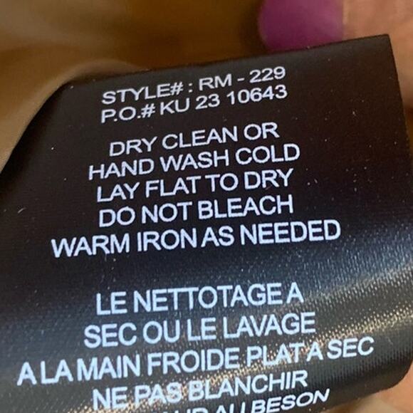 Rebecca Minkoff Puffer Jacket Coat Large Khski Black Tan Gingham Preppy NWOT - Picture 11 of 12